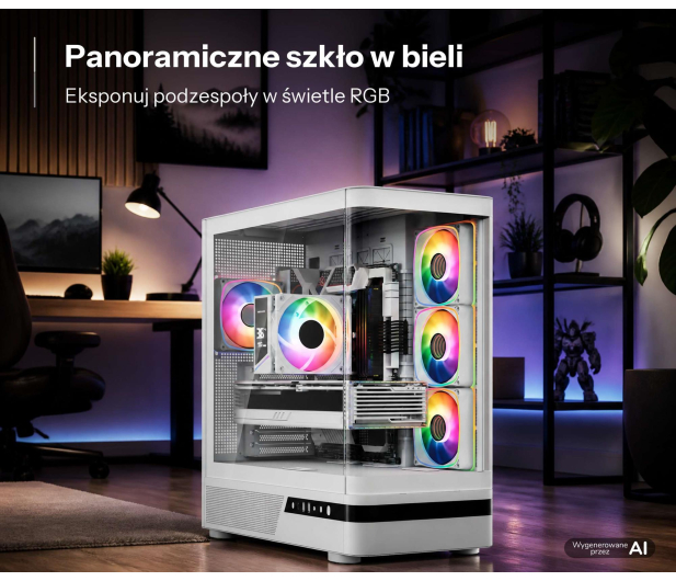 MODECOM Volcano AQ100 ARGB White - 1583205 - zdjęcie 13